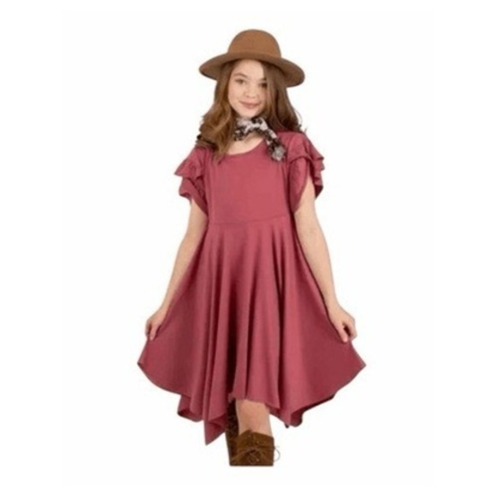 Mia Joy Joyfolie Milana Midi Dress‎ Ashe Rose Knit Pull Over Little Girls 3